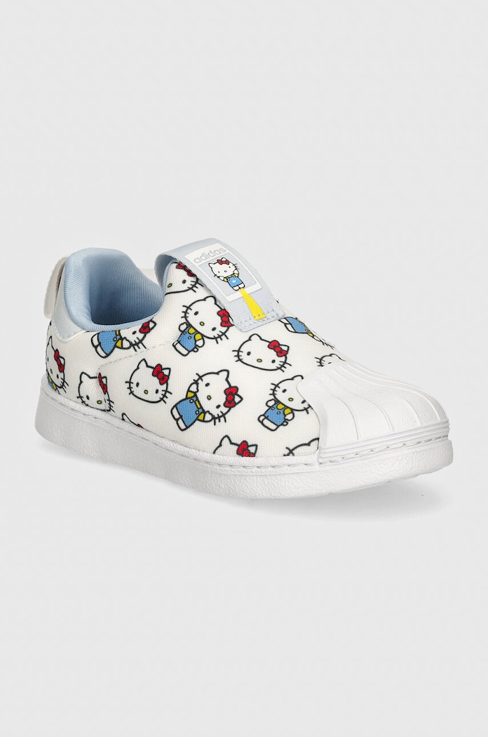 adidas Originals sneakers pentru copii SUPERSTAR 360 x Hello Kitty Personaje de basm alb IF7019