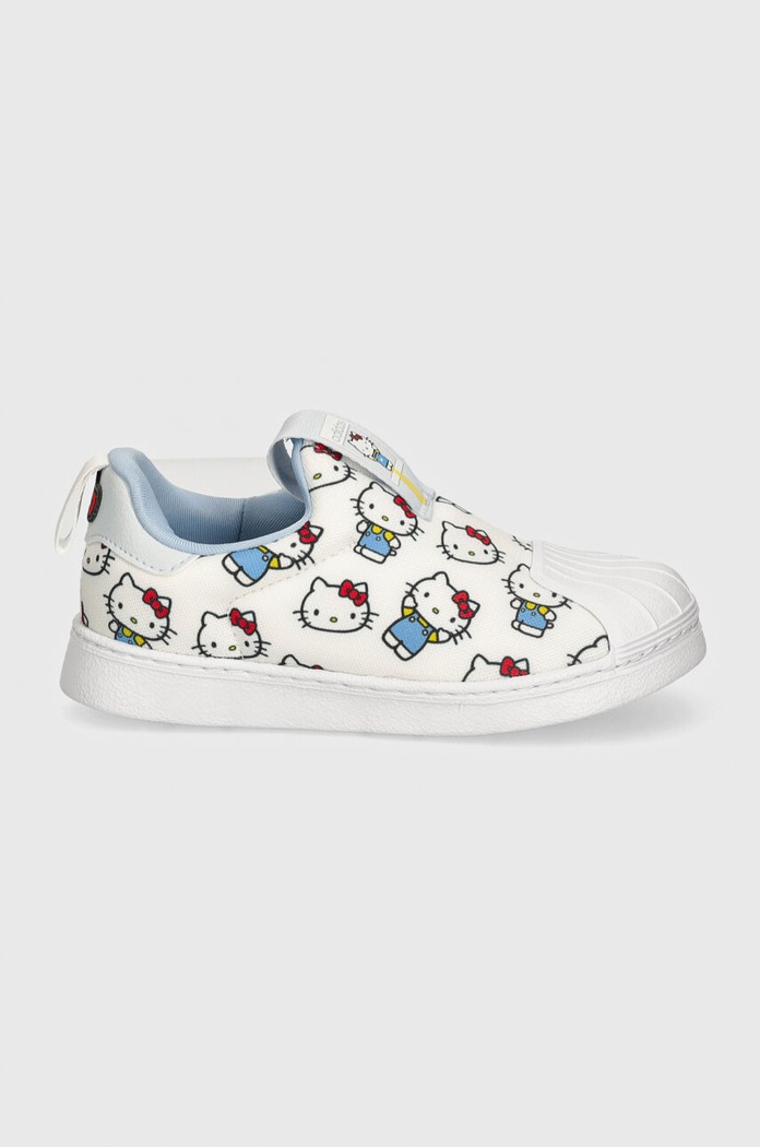adidas Originals sneakers pentru copii SUPERSTAR 360 x Hello Kitty IF7019 alb AW24