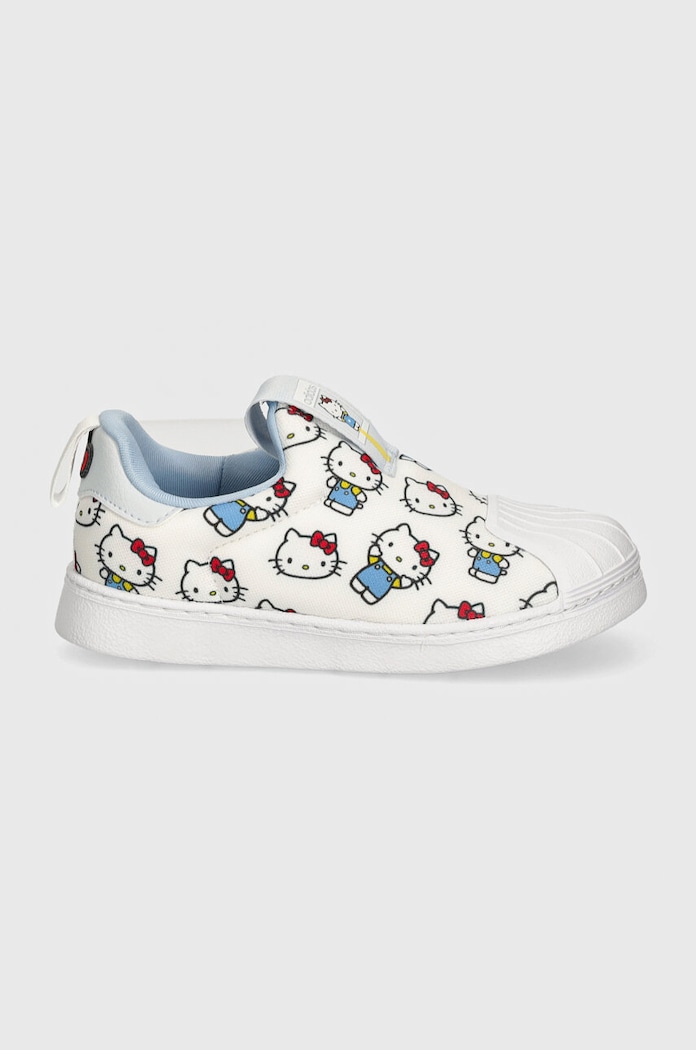 adidas Originals sneakers pentru copii SUPERSTAR 360 x Hello Kitty IF7019 alb AW24