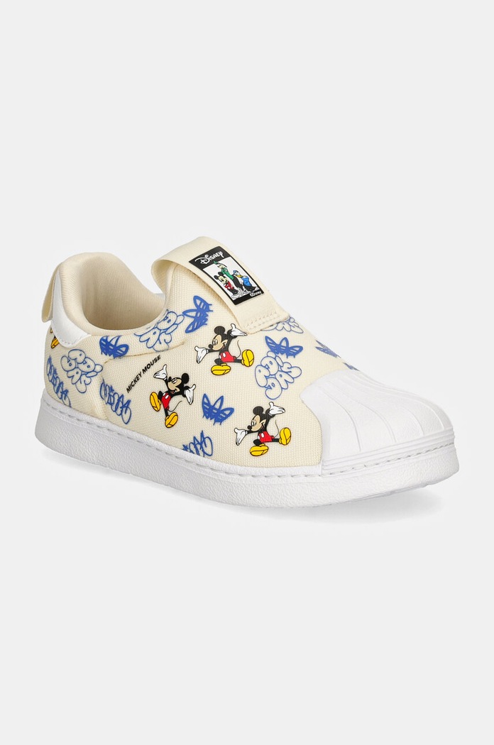Dětské sneakers boty adidas Originals SUPERSTAR 360 přírodní kůže béžová IG6856