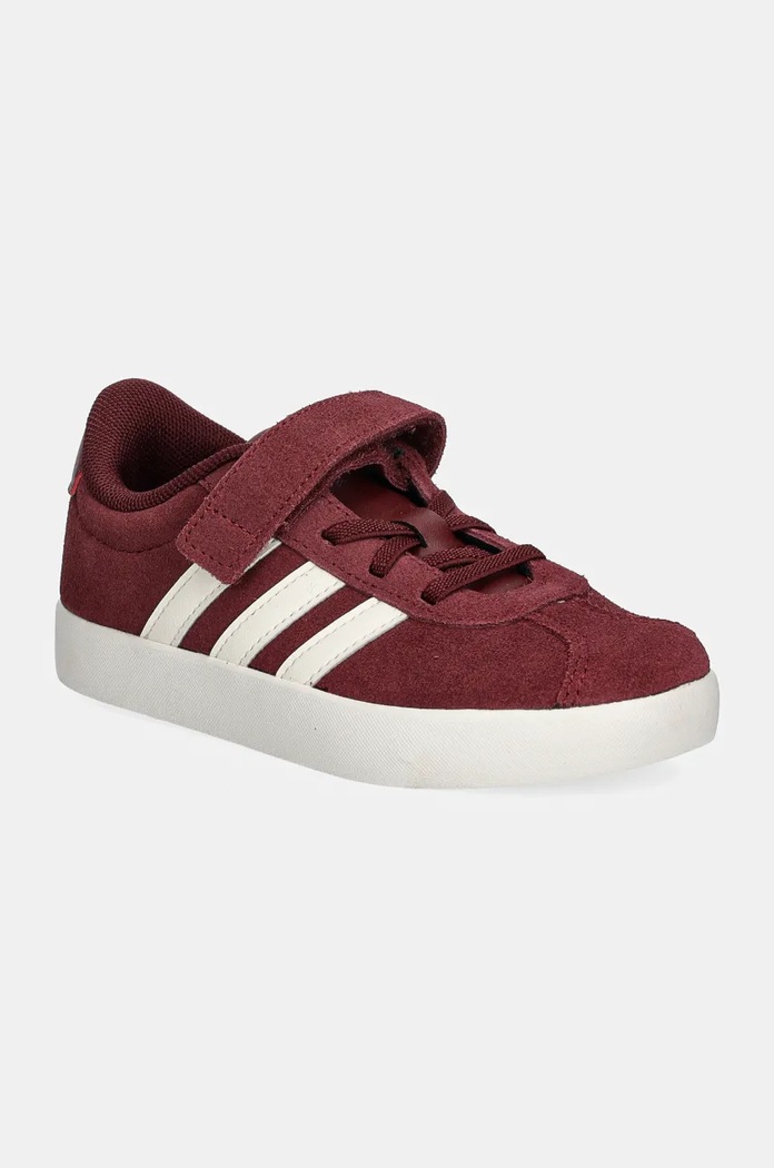 Dětské sneakers boty adidas VL COURT 3.0 EL C semišová kůže burgundské IH4960