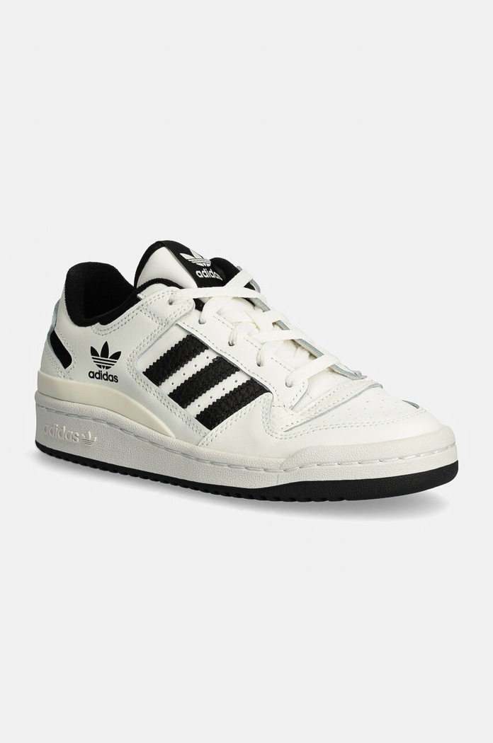 Детски кожени маратонки adidas Originals FORUM LOW CL ниска бял IH7918