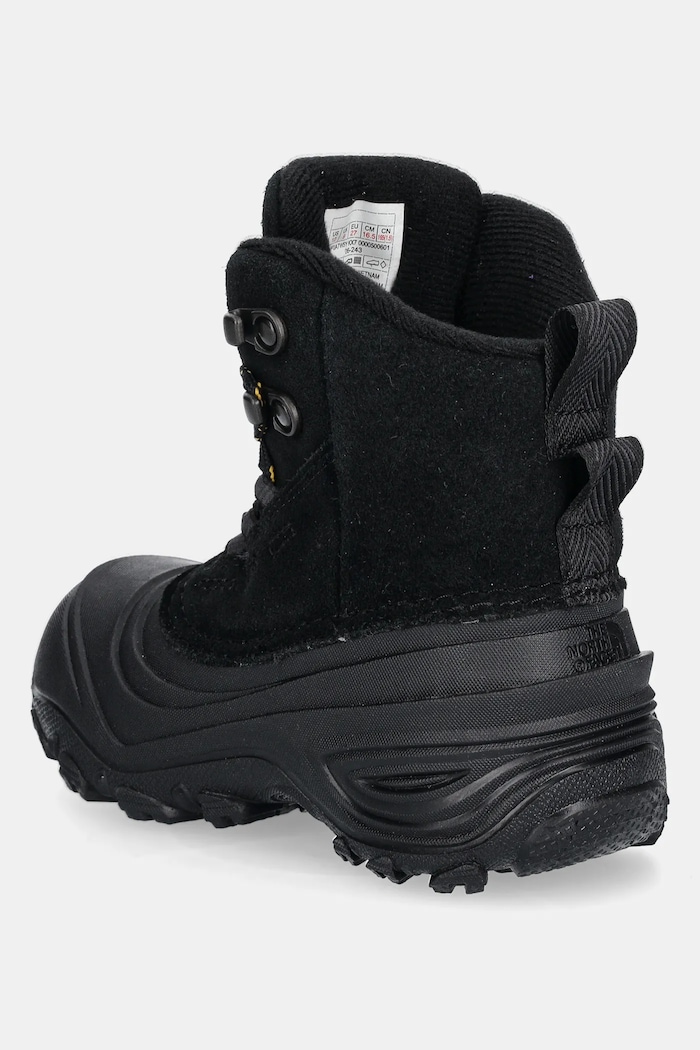 Chłopiec The North Face buty zamszowe dziecięce CHILKAT V LACE WP NF0A7W5YKX71 czarny