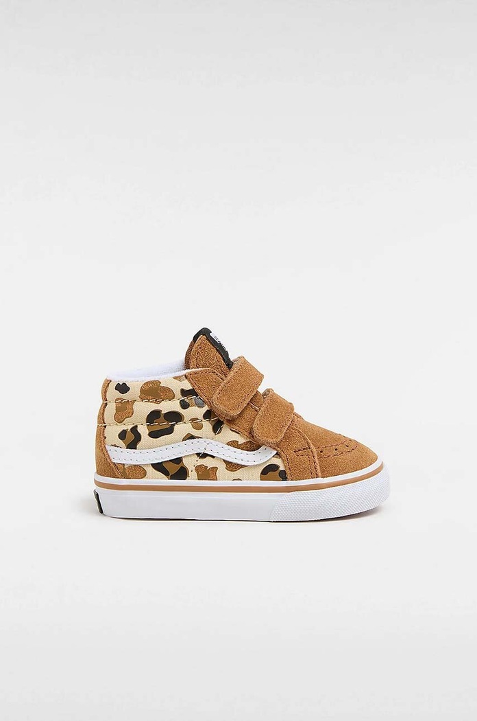 Dětské tenisky Vans SK8-Mid Reissue semišová kůže béžová VN000CQ0BF21