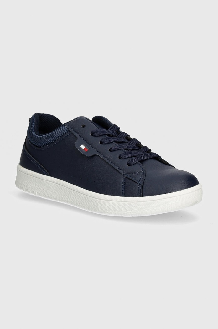 Detské tenisky Tommy Hilfiger imitácia kože tmavomodrá T3X9.33646.35.41