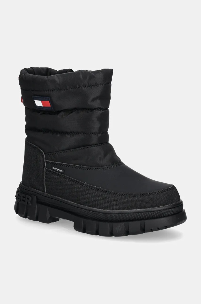 Dječje cipele za snijeg Tommy Hilfiger na patentni zatvarač crna T3X5.33715.35.41