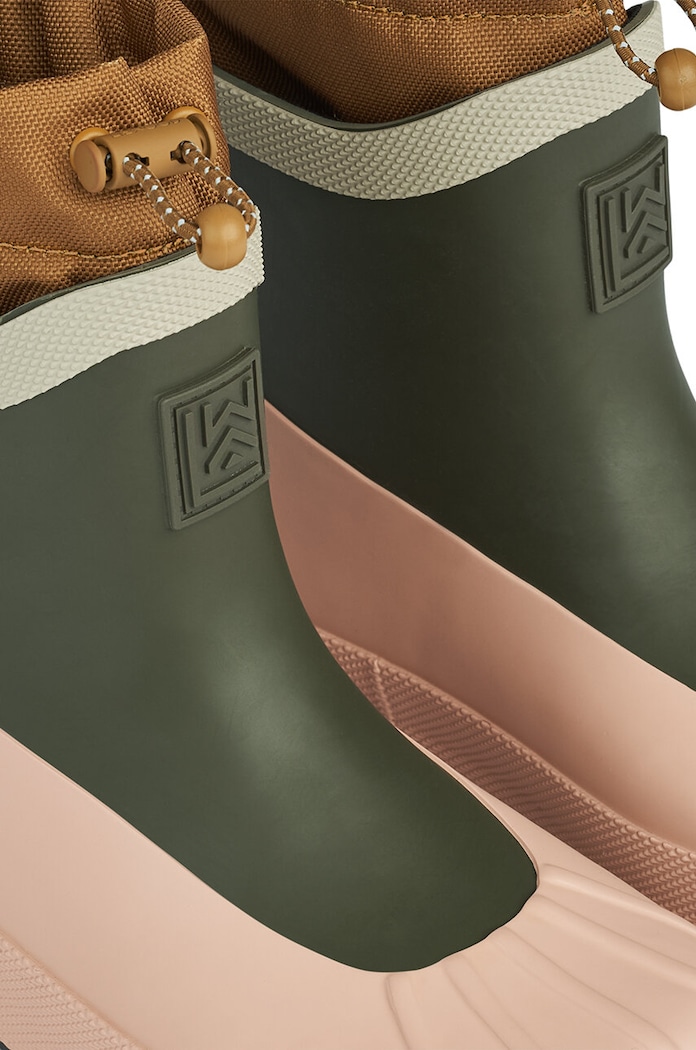 Dječaci Dječje gumene čizme Liewood Isaac Technical Rainboot LW19230 zelena