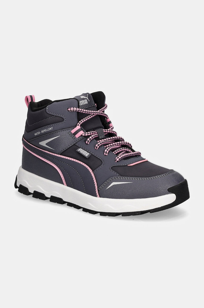 Detské topánky Puma Evolve Trail Club textilný sivá 397644
