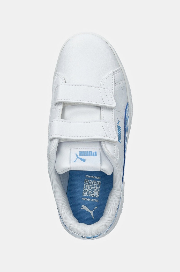 Puma sneakersy dziecięce Smash 3.0 L Icy Monster biały 397989