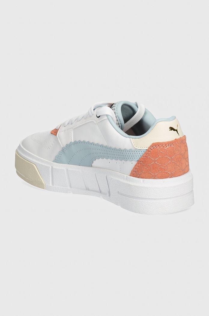 Chłopiec Puma sneakersy skórzane dziecięce Cali Court Offside 397921 biały