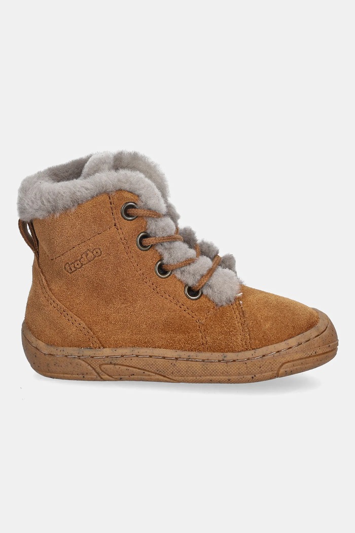 Froddo buty zimowe zamszowe dziecięce MINNI SUEDE LACES G2110140.20.24 brązowy AW25