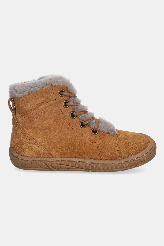 Froddo Cizme de iarnă pentru copii din piele întoarsă MINNI SUEDE LACES G2110140.25.26 maro AW25