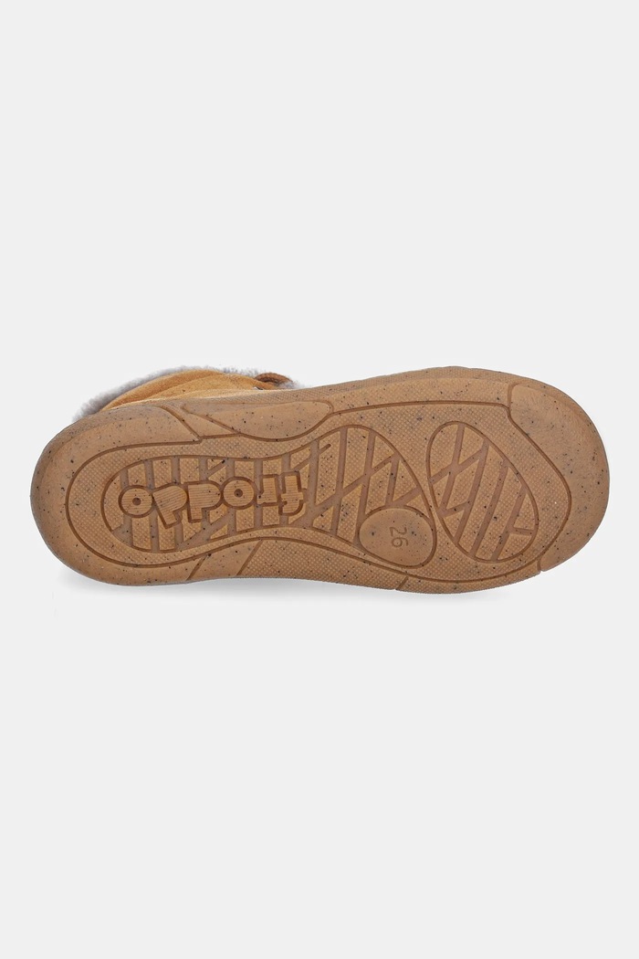 Cizme de iarnă pentru copii din piele întoarsă MINNI SUEDE LACES Froddo maro G2110140.25.26