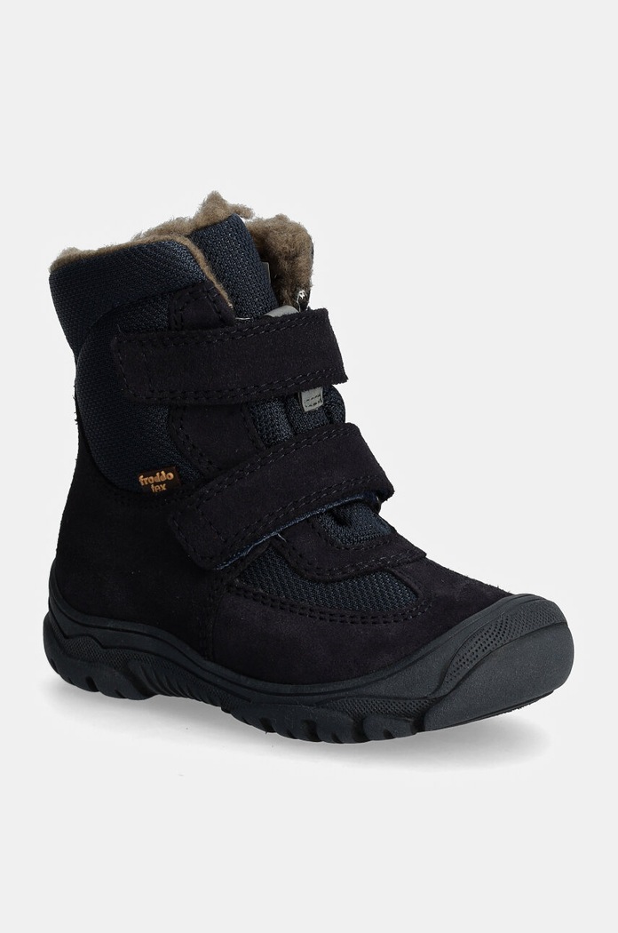 Детски кожени апрески Froddo LINZ WOOL TEX HIGH гладка кожа син G3160229.25.30