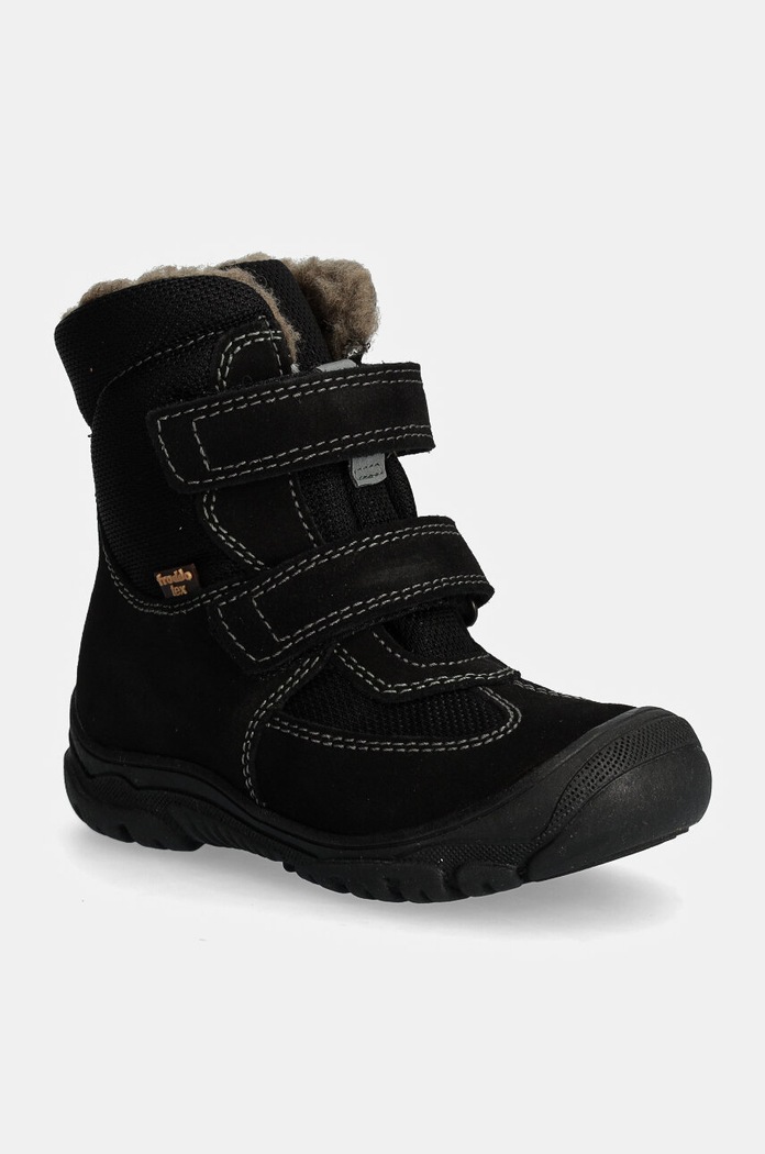 Froddo gyerek hócipő bőrből LINZ WOOL TEX HIGH textil fekete G3160229.25.30