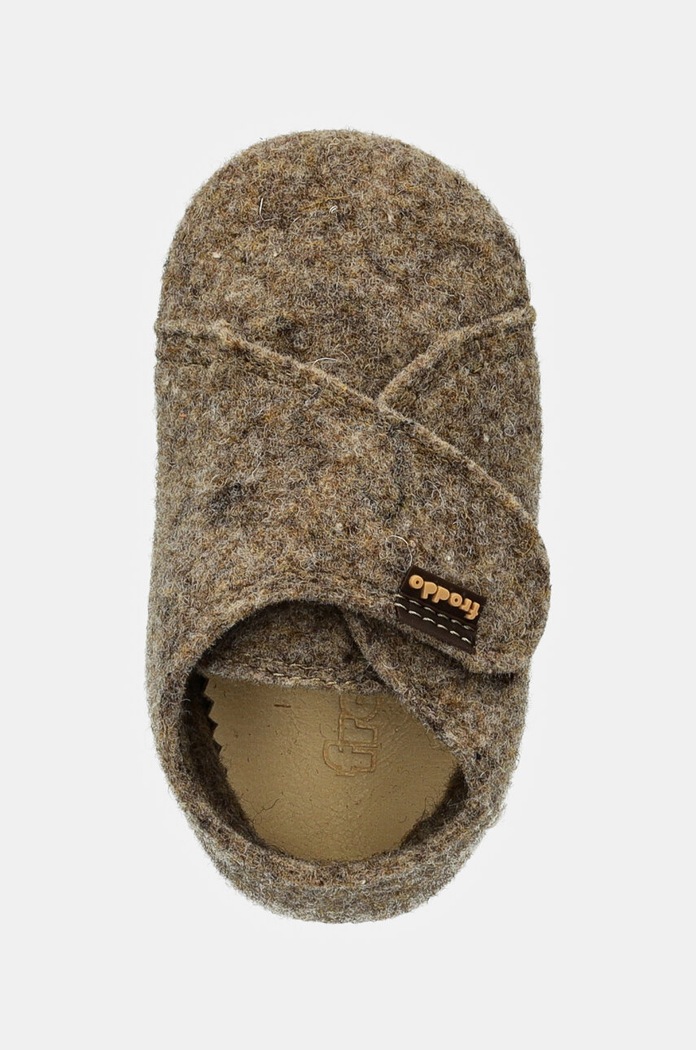 Детски пантофи Froddo PREWALKERS WOOLY бежов G1170002