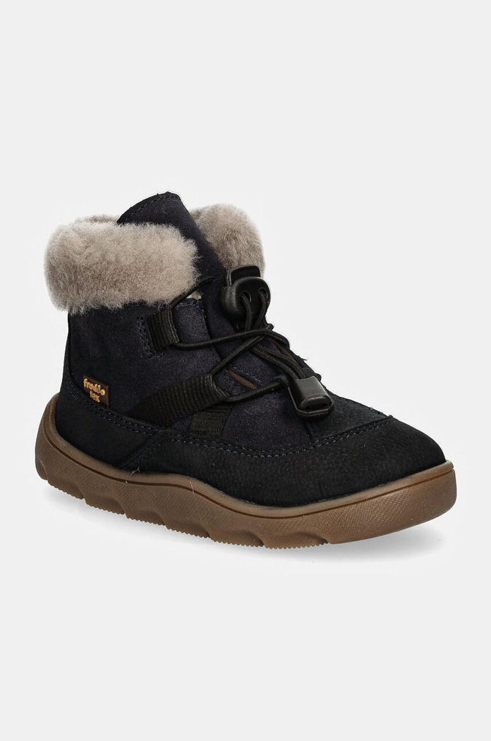 Froddo śniegowce zamszowe dziecięce ZERU TEX COSY brak zapięcia niebieski G3110258