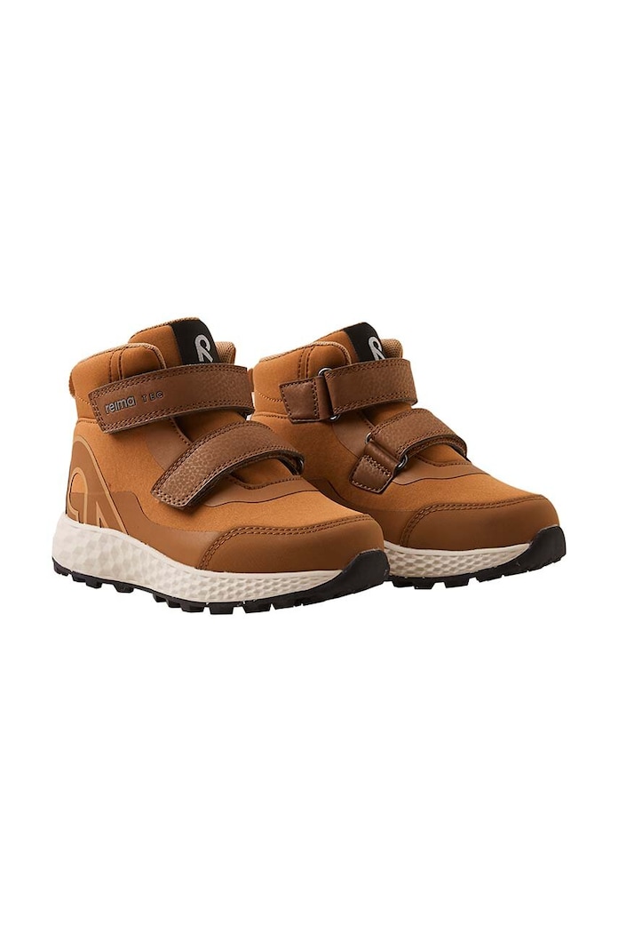 Dětské sneakers boty Reima Hiivin imitace kůže hnědá 5400145A.9BYH
