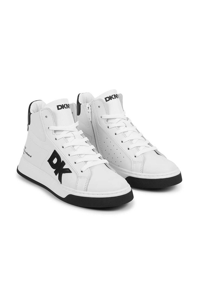 Dječje kožne tenisice Dkny visoka bijela D60904.36.39