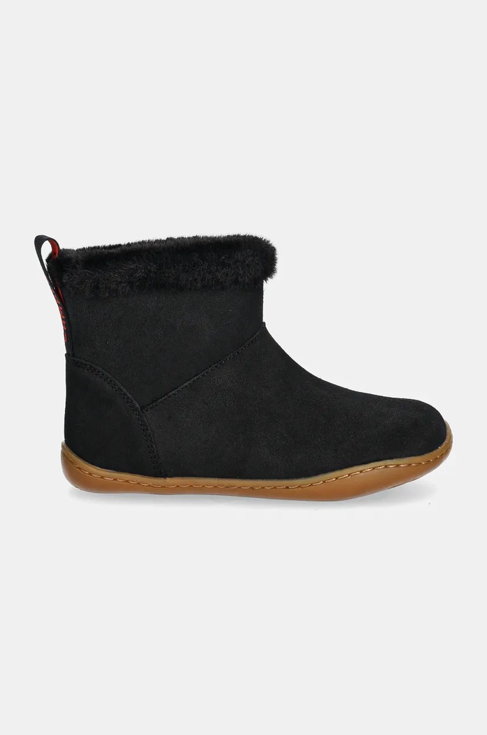 Detské semišové snehule Camper Peu Cami K900365.001.28.34 čierna AW24