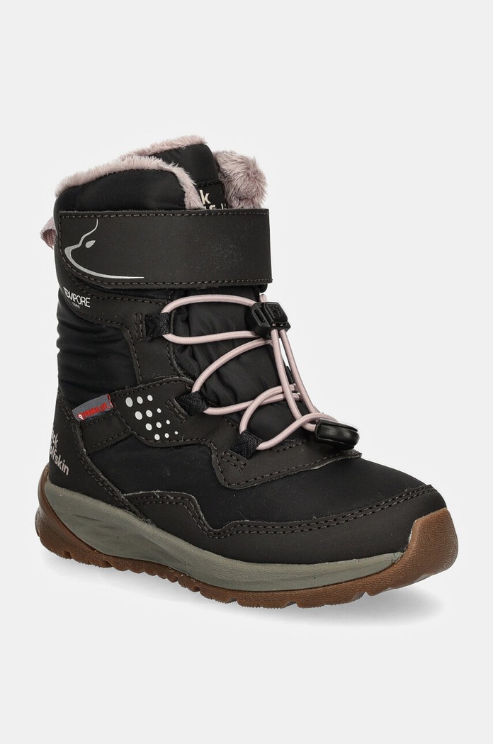 Detské zimné topánky Jack Wolfskin textilný čierna A62143