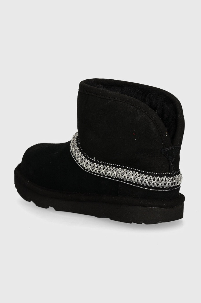 Хлопчик Дитячі замшеві чоботи UGG CLASSIC MINI CRESCENT 1157697T чорний