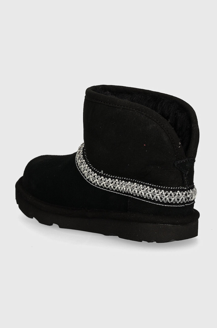 Хлопчик Дитячі замшеві чоботи UGG CLASSIC MINI CRESCENT 1157697T чорний
