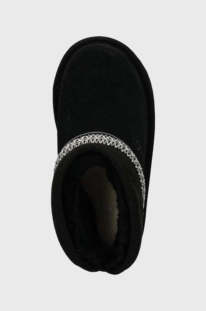 Дитячі замшеві чоботи UGG CLASSIC MINI CRESCENT чорний 1157697T