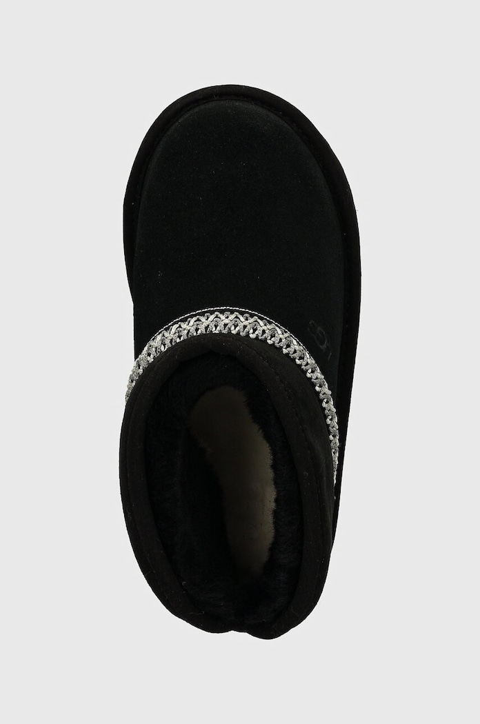 Дитячі замшеві чоботи UGG CLASSIC MINI CRESCENT чорний 1157697T