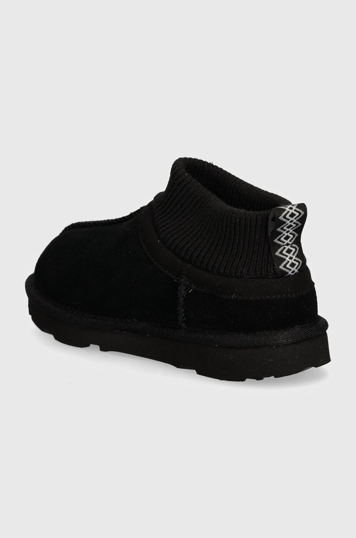 Chłopiec UGG Śniegowce zamszowe dziecięce CLASSIC ULTRA STRETCH CUFF 1157702T czarny