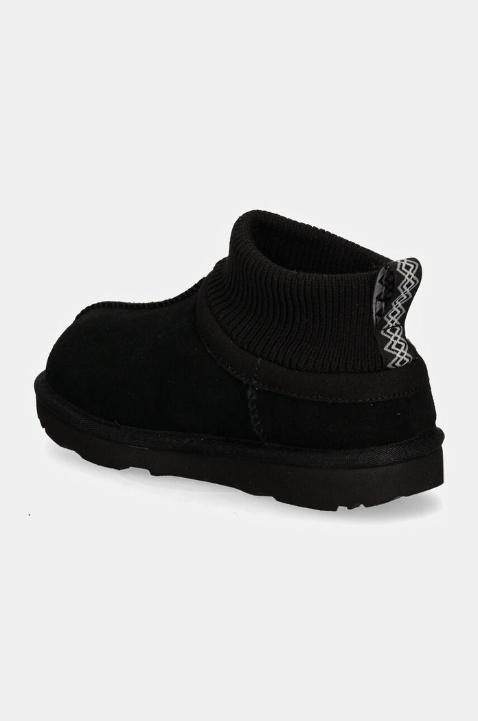Chlapec UGG Detské semišové snehule UGG KIDS' CLASSIC ULTRA STRETCH CUFF 1157702K čierna
