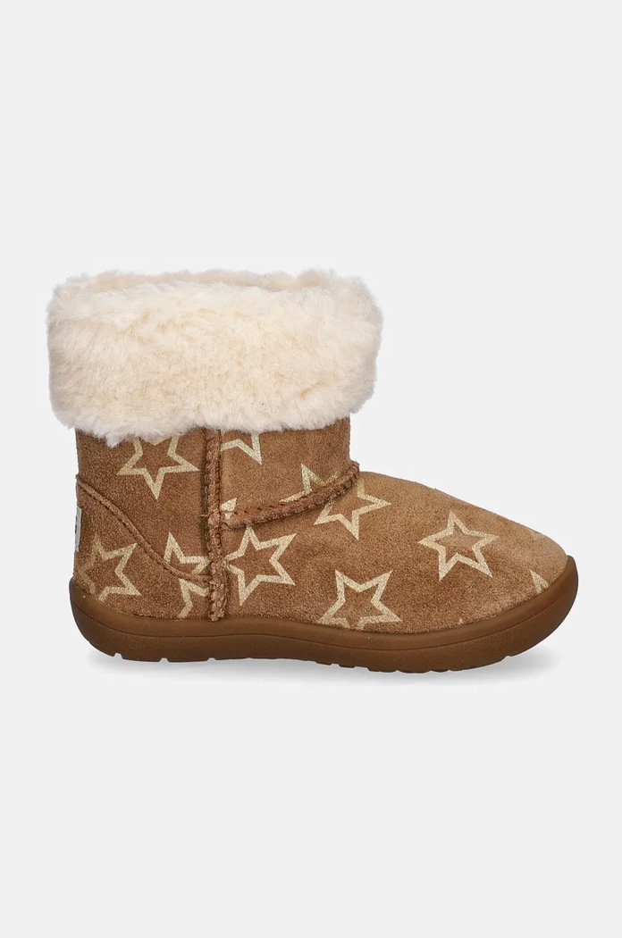 Dětské semišové sněhule UGG SAMMEE IRIDESCENSTARS 1157633T hnědá AW24