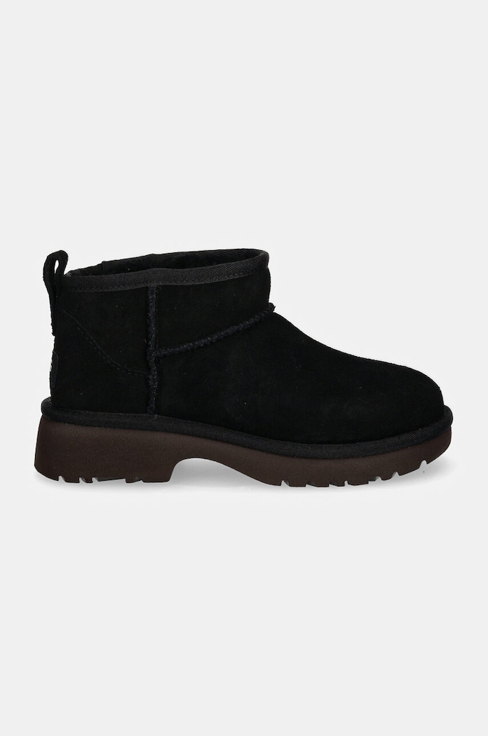 Detské semišové snehule UGG KIDS CLASSIC ULTRA MINI NEW HEIGHTS 1157732K čierna AW25