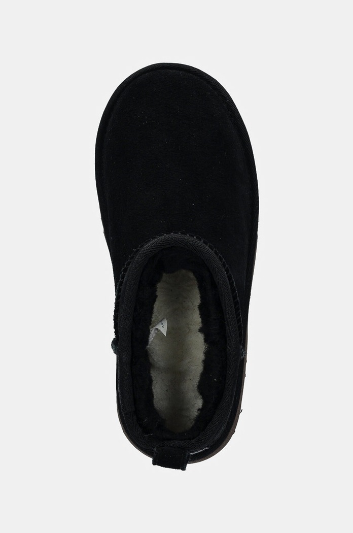Detské semišové snehule UGG KIDS CLASSIC ULTRA MINI NEW HEIGHTS čierna 1157732K