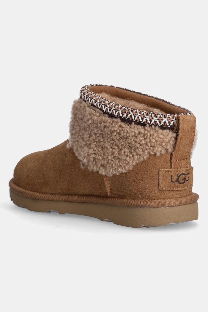 Dječaci Dječje zimske cipele od brušene kože UGG KIDS CLASSIC ULTRA MINI MAXI CURLY 1157730K smeđa