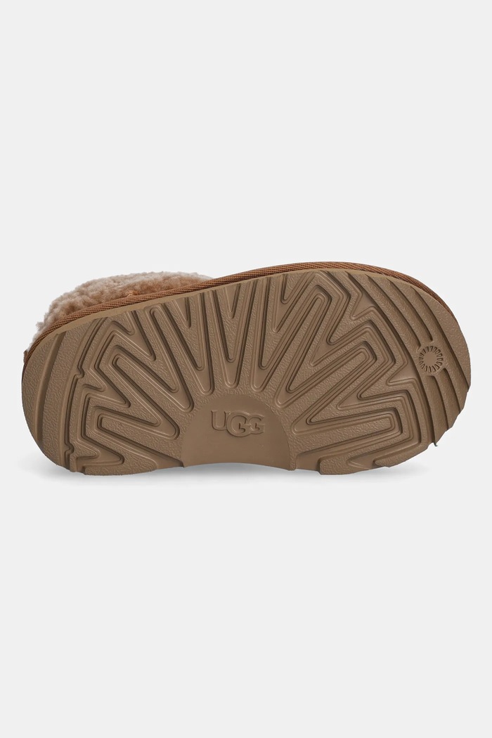 Παιδικές χειμερινές μπότες σουέτ UGG CLASSIC ULTRA MINI MAXI CURLY 1157730T καφέ