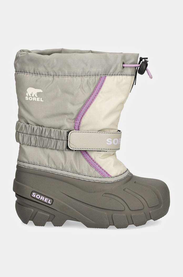 Sorel śniegowce dziecięce CHILDRENS FLURRY BO 2114082 szary AW24