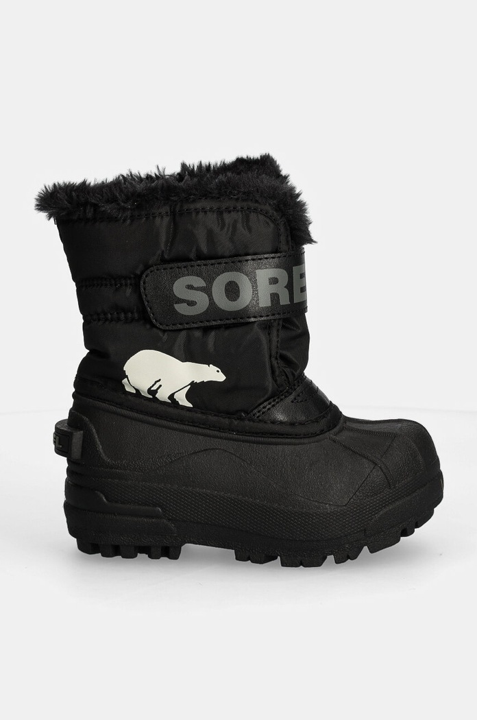 Sorel śniegowce dziecięce TODDLER SNOW COMMAND 2114101 czarny AW24