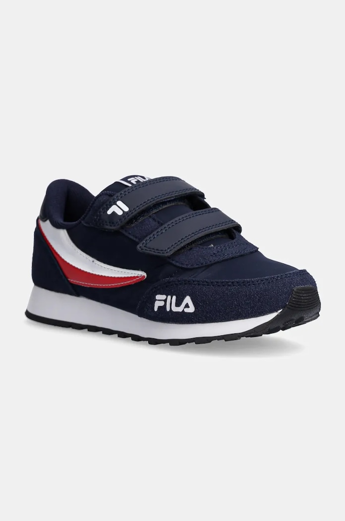 Dětské sneakers boty Fila ORBIT REVOLUTION velcro imitace semiše námořnická modř FFK0225