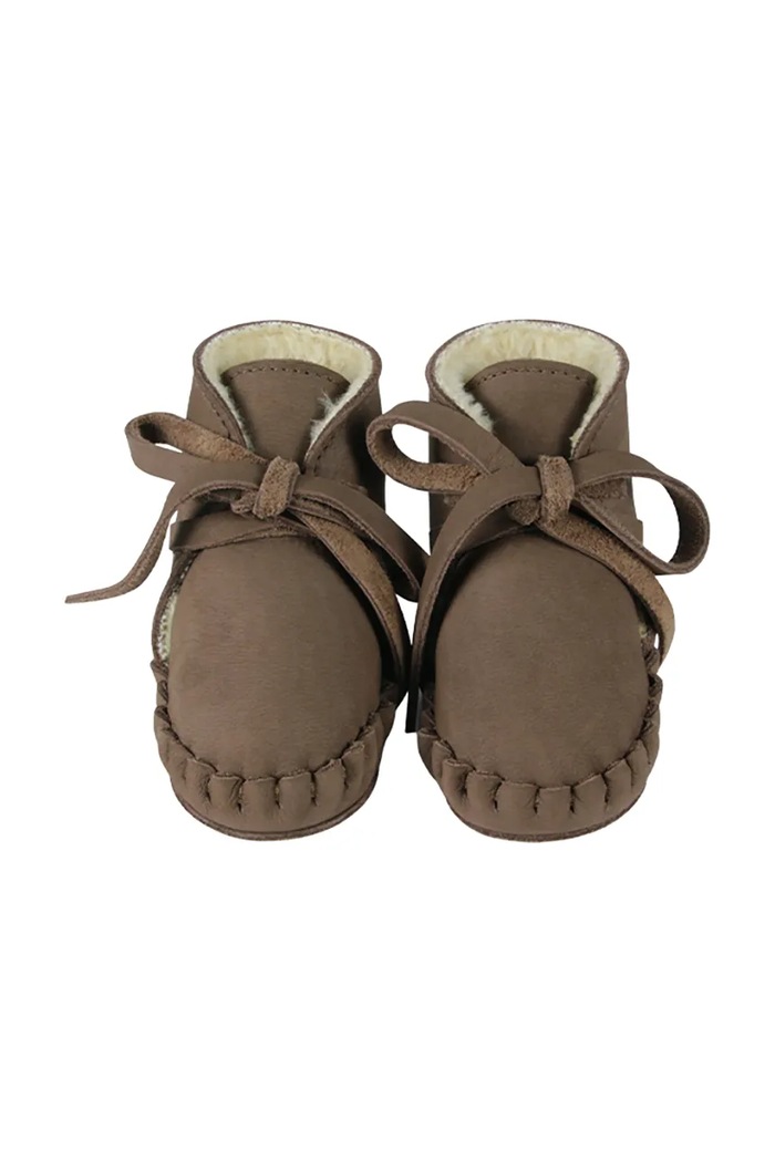 Donsje buty niemowlęce skórzane Pina Classic Booties 1018200. brązowy AA00