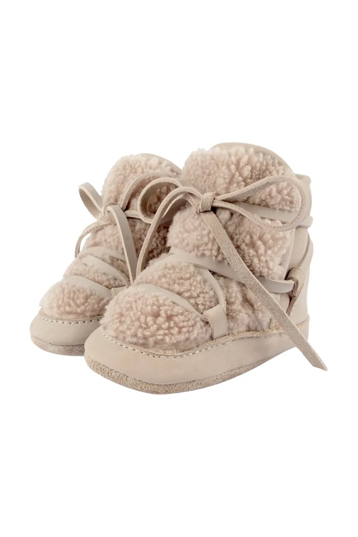 Момче Бебешки обувки Donsje Cassi Booties 1021900. бежов