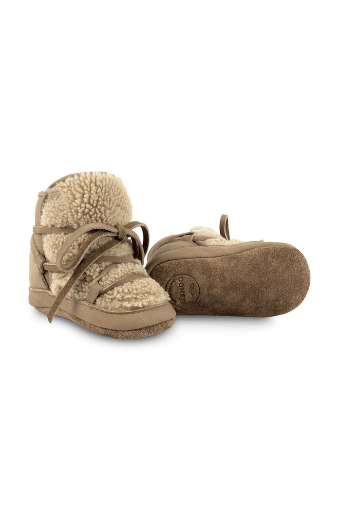 Βρεφικά παπούτσια Donsje Cassi Booties υφασμάτινο μπεζ 1021900.