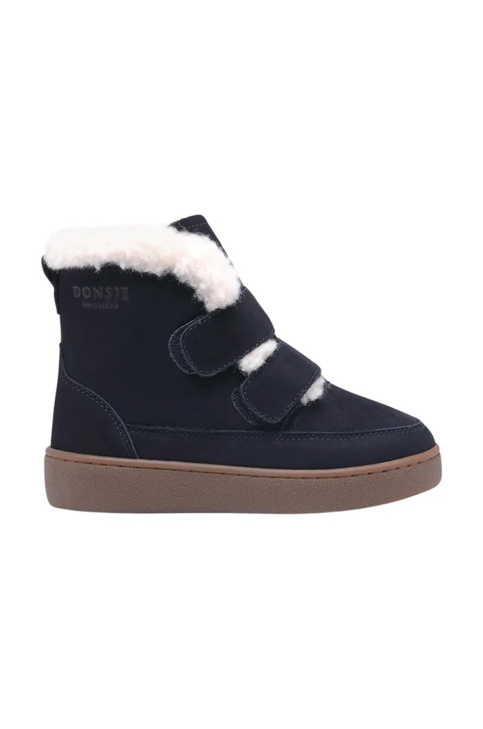 Donsje buty zimowe zamszowe dziecięce Clenn Boots 2017700.22.28 granatowy