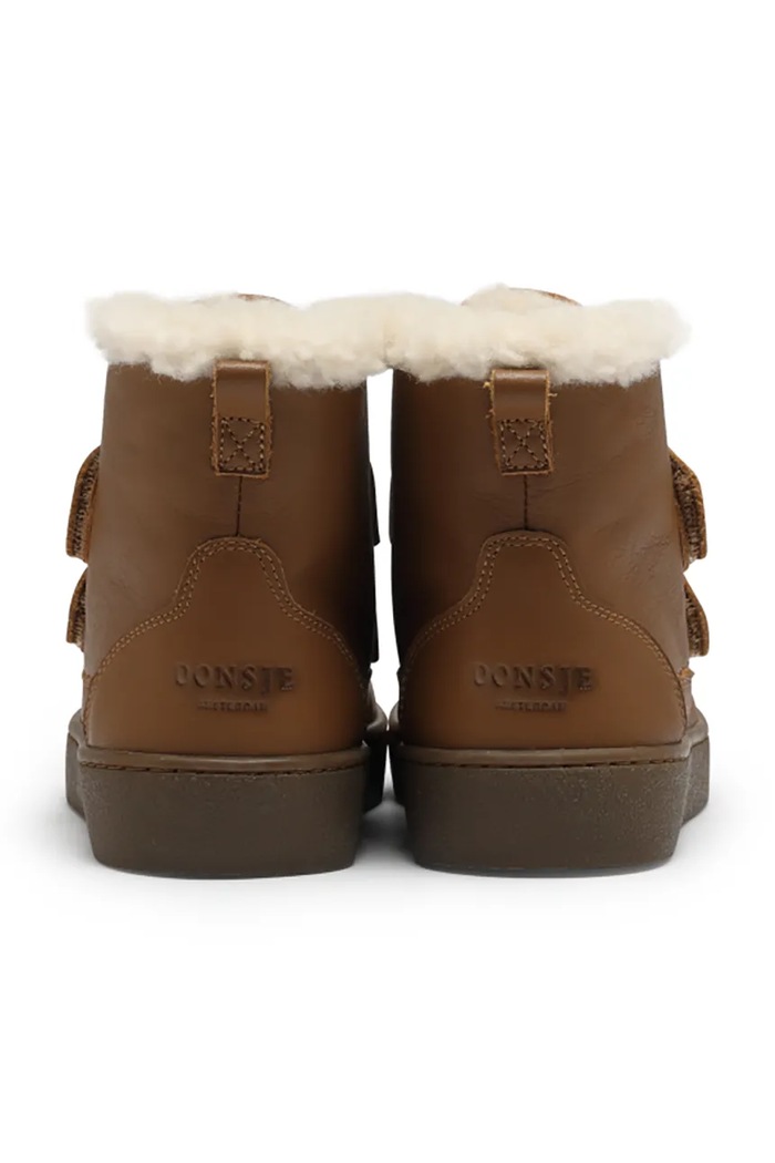 Donsje buty zimowe zamszowe dziecięce Clenn Boots brązowy 2017700.22.28