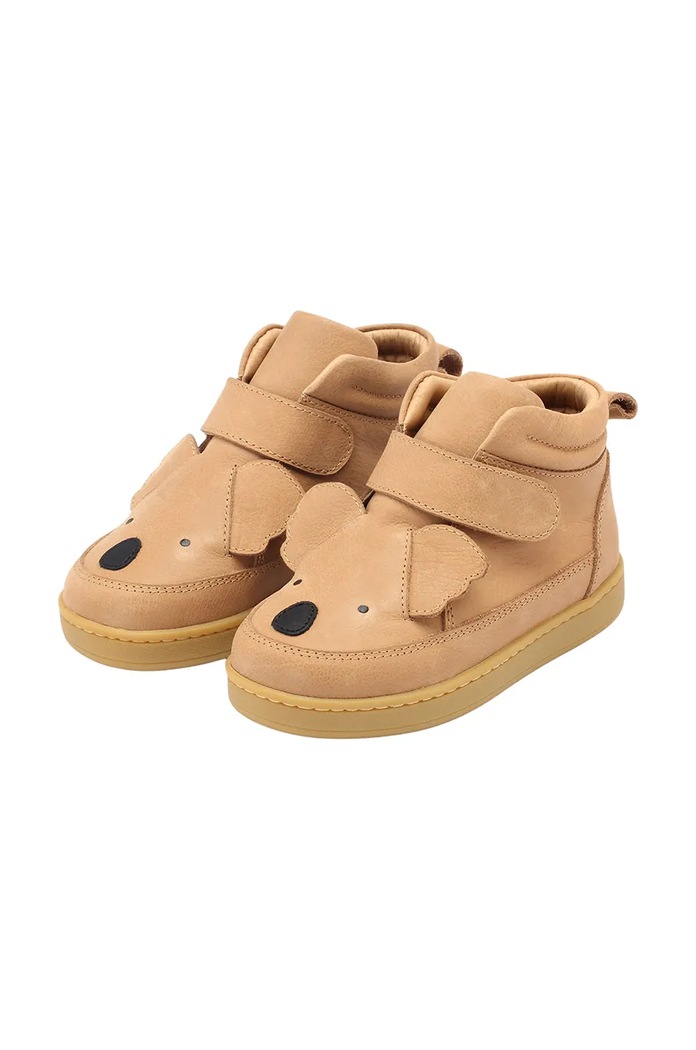 Chłopiec Donsje Sneakersy skórzane dziecięce Mika Sneakers Koala 2024803. beżowy