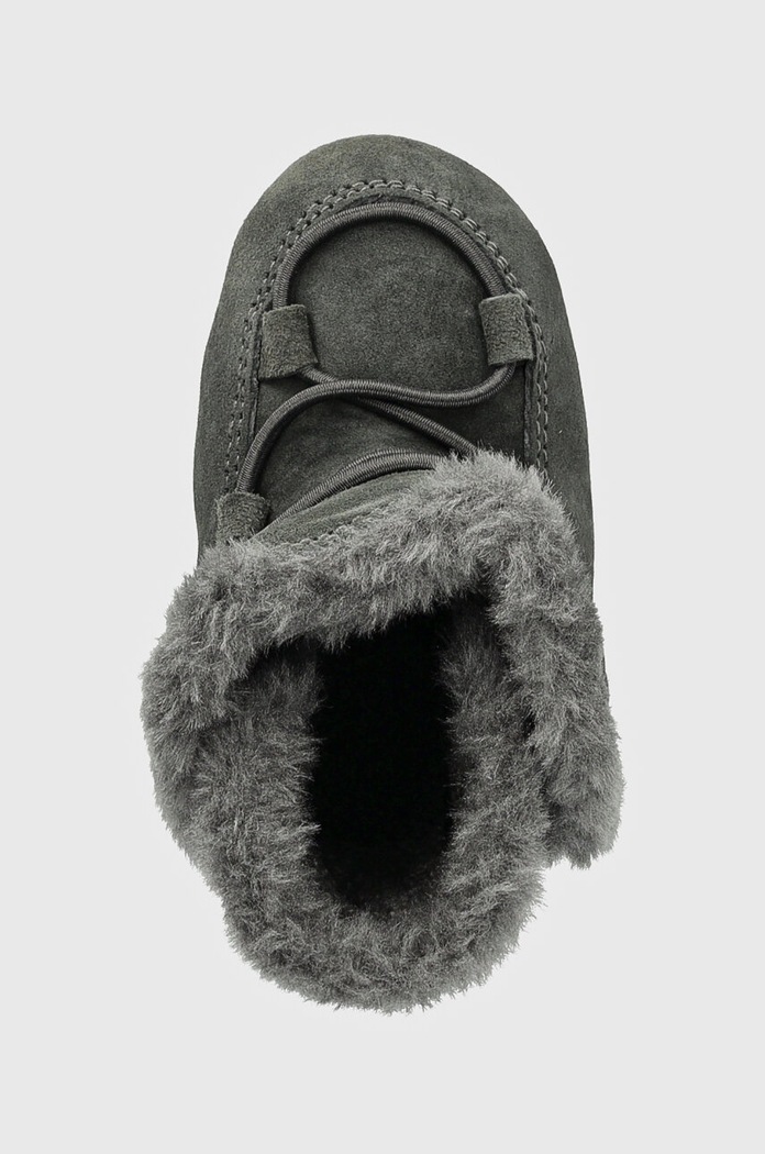 Dječje cipele za snijeg od brušene kože Moon Boot CRIB SUEDE siva 80D3401030