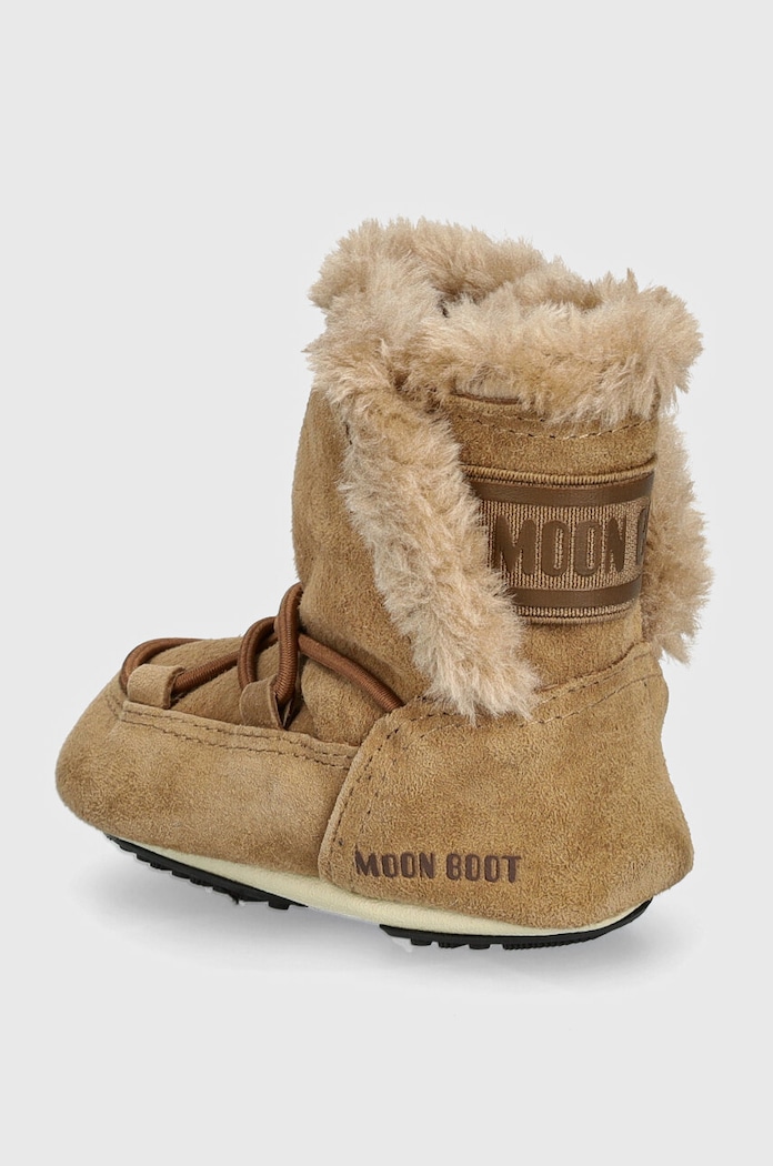 Chlapec Detské semišové snehule Moon Boot CRIB SUEDE 80D3401030 hnedá