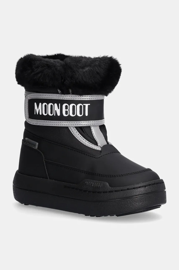 Detské snehule Moon Boot JR PARK STRAP zateplené čierna 80D3440030.27.34