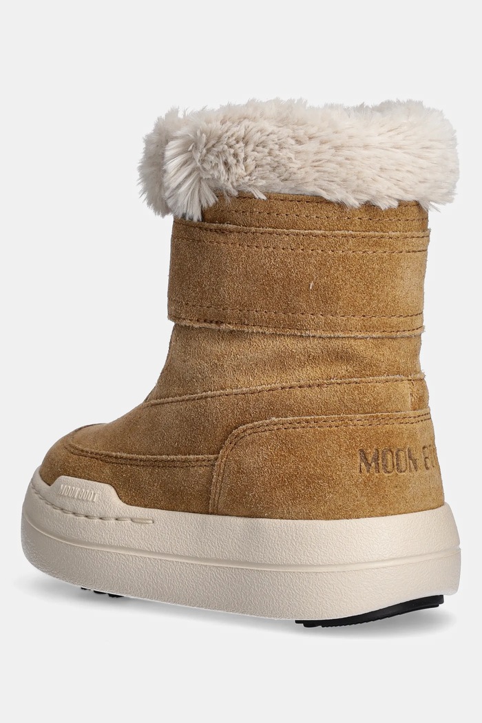 Chlapec Detské snehule Moon Boot JR PARK STRAP BOOT SUEDE 80D3440040.27.34 hnedá