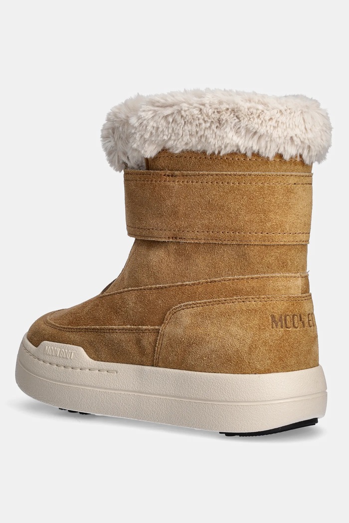 Κοριτσίστικα Παιδικές μπότες χιονιού Moon Boot JR PARK STRAP BOOT SUEDE 80D3440040.35.38 καφέ